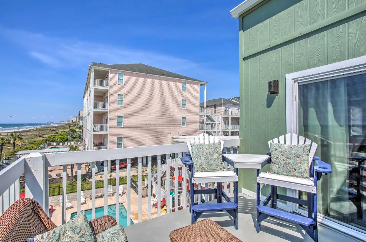Sunny Seaside Condo With View - Walk To Beach Myrtle Beach Exterior foto